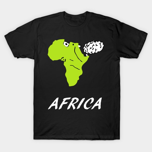 A funny map of Africa 5 T-Shirt by percivalrussell